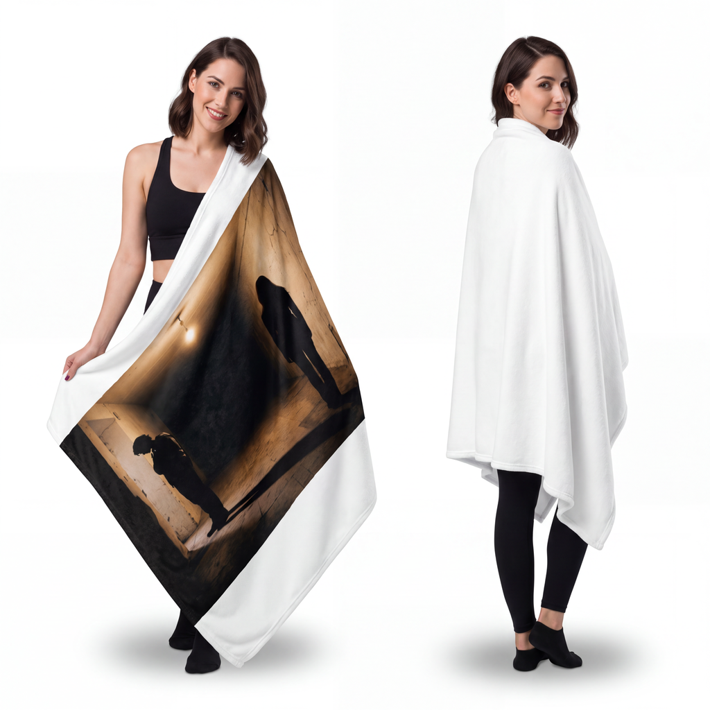 Velveteen Microfiber Blanket - Corridor | Echovira Gallery