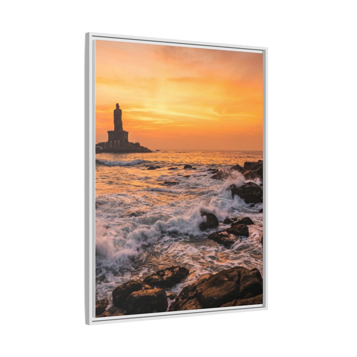 Framed Matte Canvas - Majestic Golden Coast