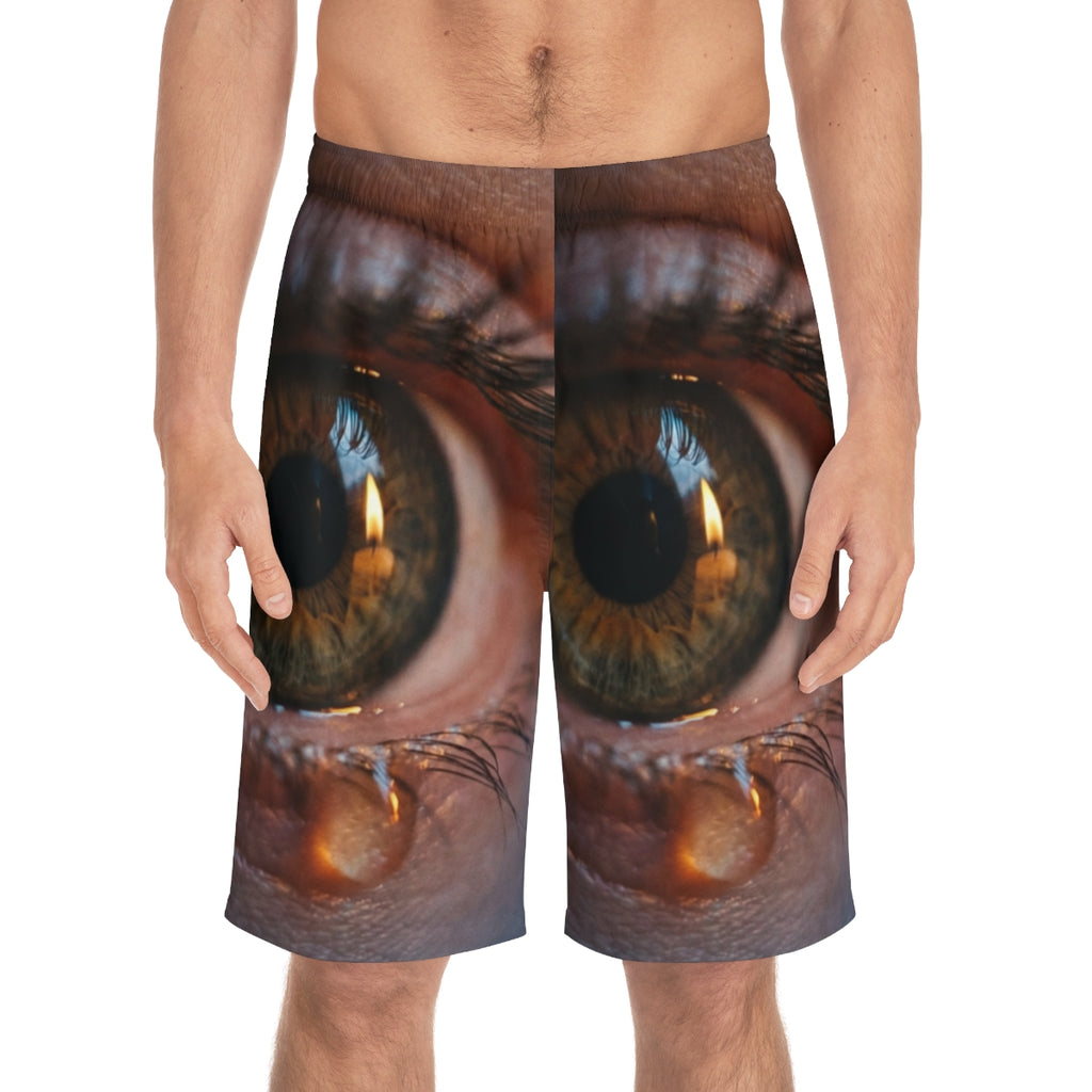 Men's Board Shorts - Cinematic Eye Art