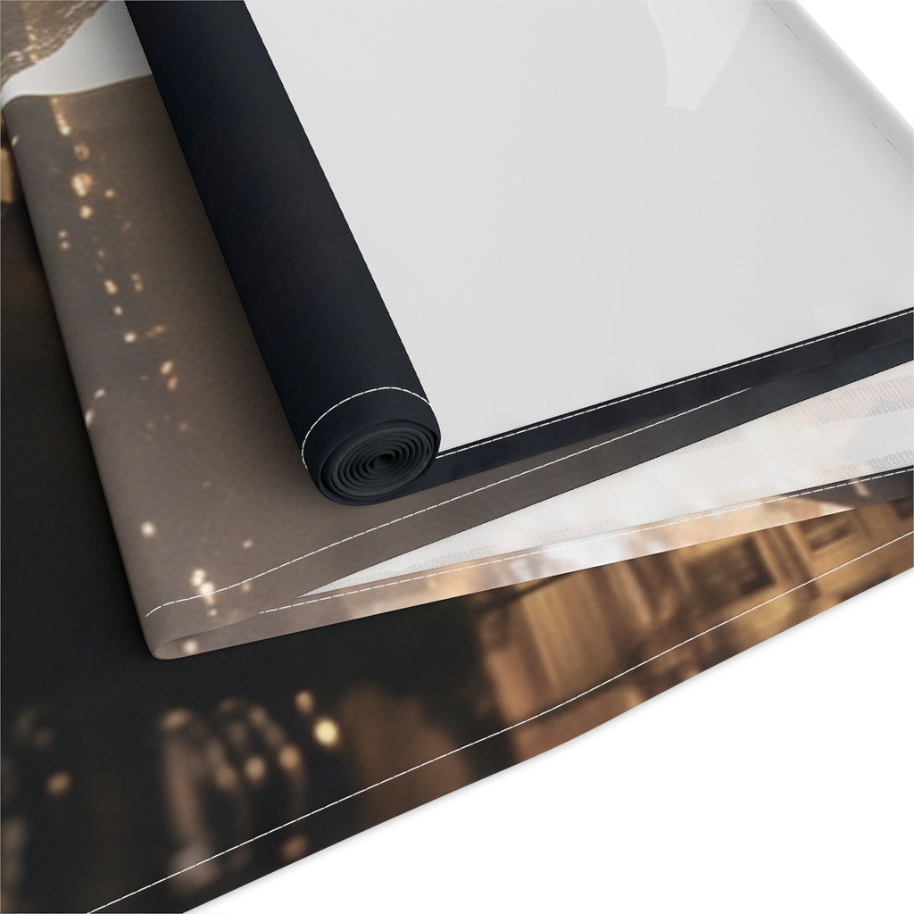 Table Runner - Midnight City Romance | Echovira Gallery