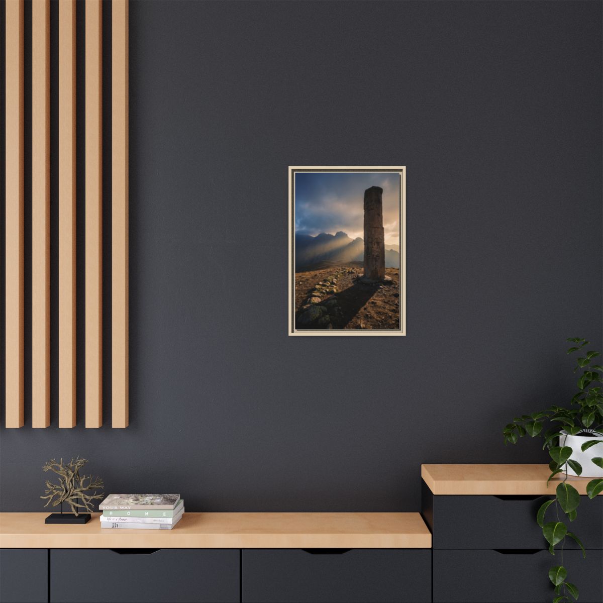 Framed Matte Canvas - Sun Peak