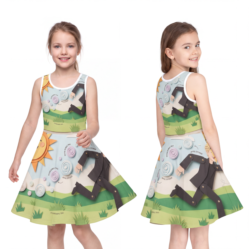 Girls' Sleeveless Sundress - Meadow Sunshine | Echovira...