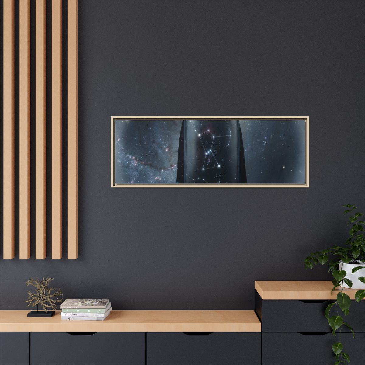 Framed Matte Canvas - Cosmic Sentinel — Natural / 1.25"... |...