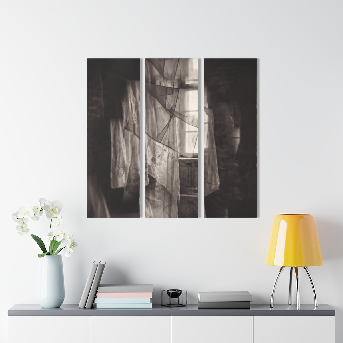 Acrylic Prints Triptych - Spectral Veils | Echovira Gallery