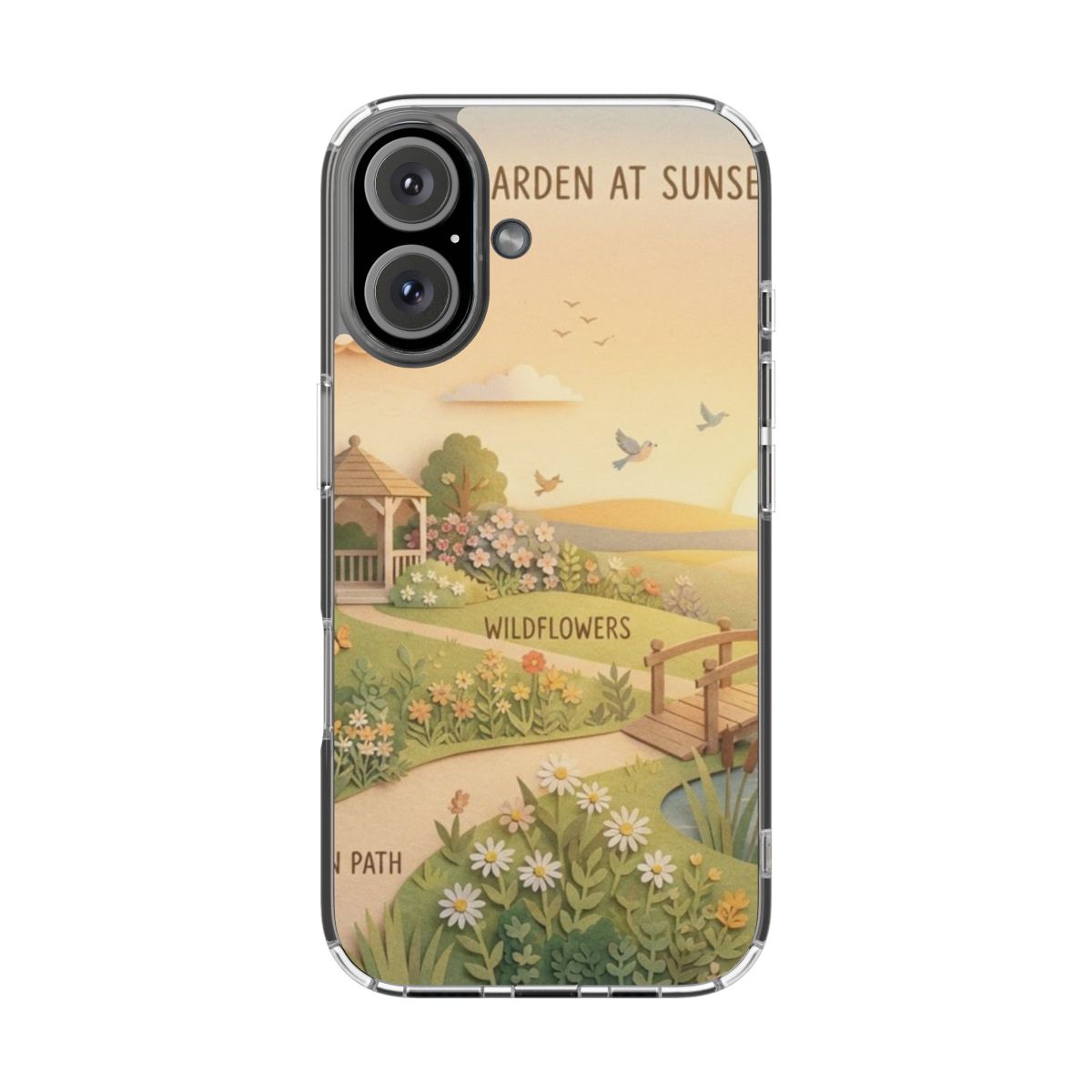 Clear Impact-Resistant Cases - Clear Phone Case - Sunset......
