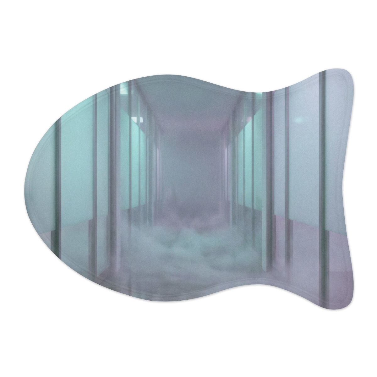 Pet Feeding Mats - Liminal Corridor Fog Art Print | Echovira...