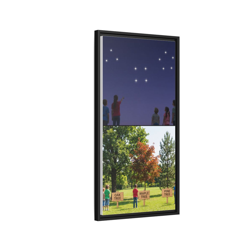 Gerahmte Leinwand (matt) - Discovery — Schwarz / 3,18 cm