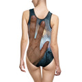 One-Piece Swimsuit Rainy City Window Art