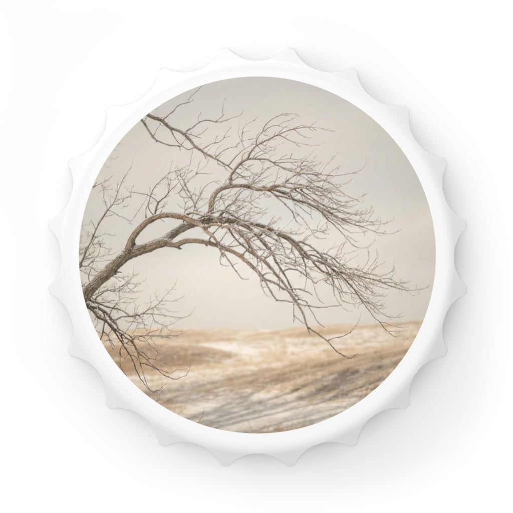 Bottle Opener - Minimalist Winter Tree