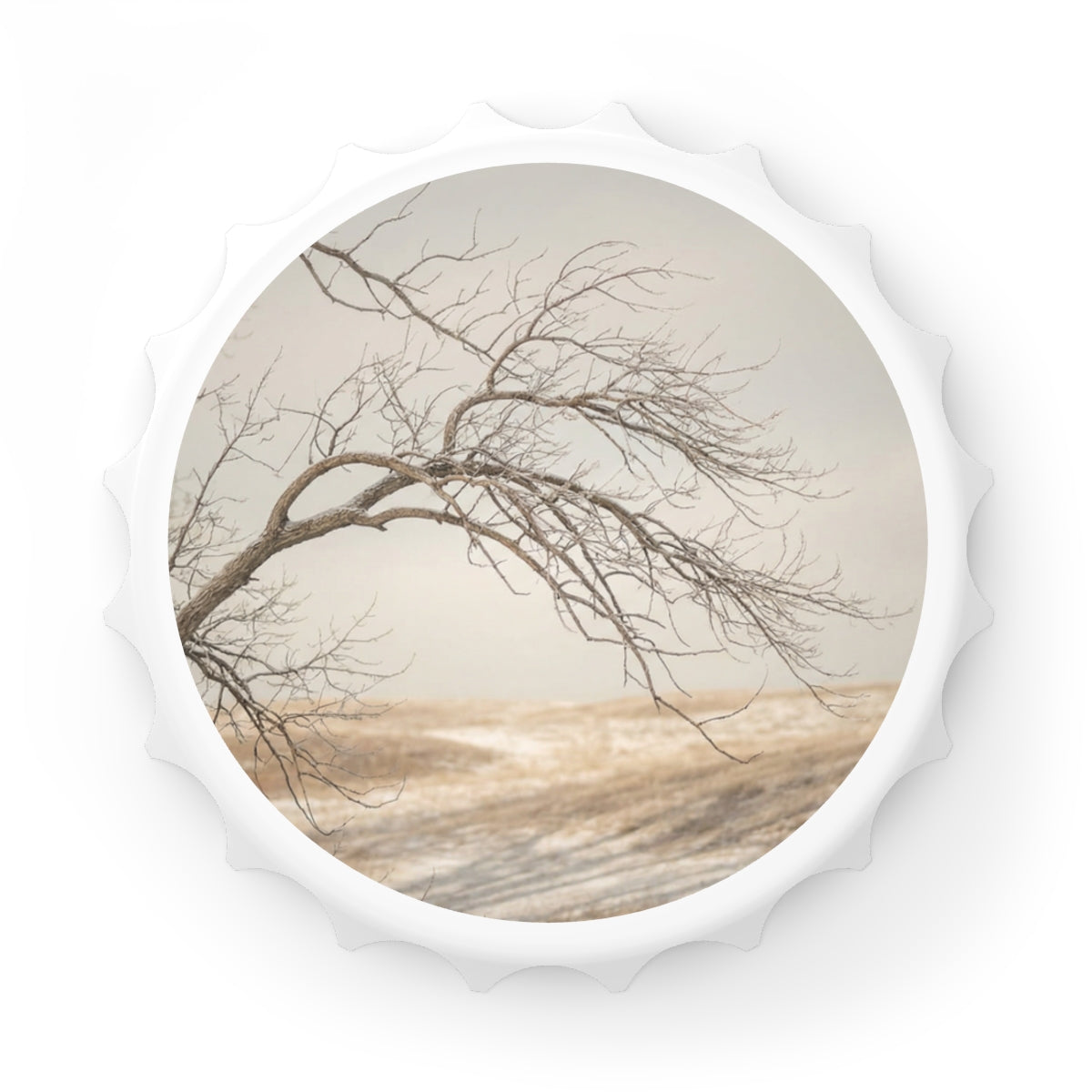 Bottle Opener - Minimalist Winter Tree
