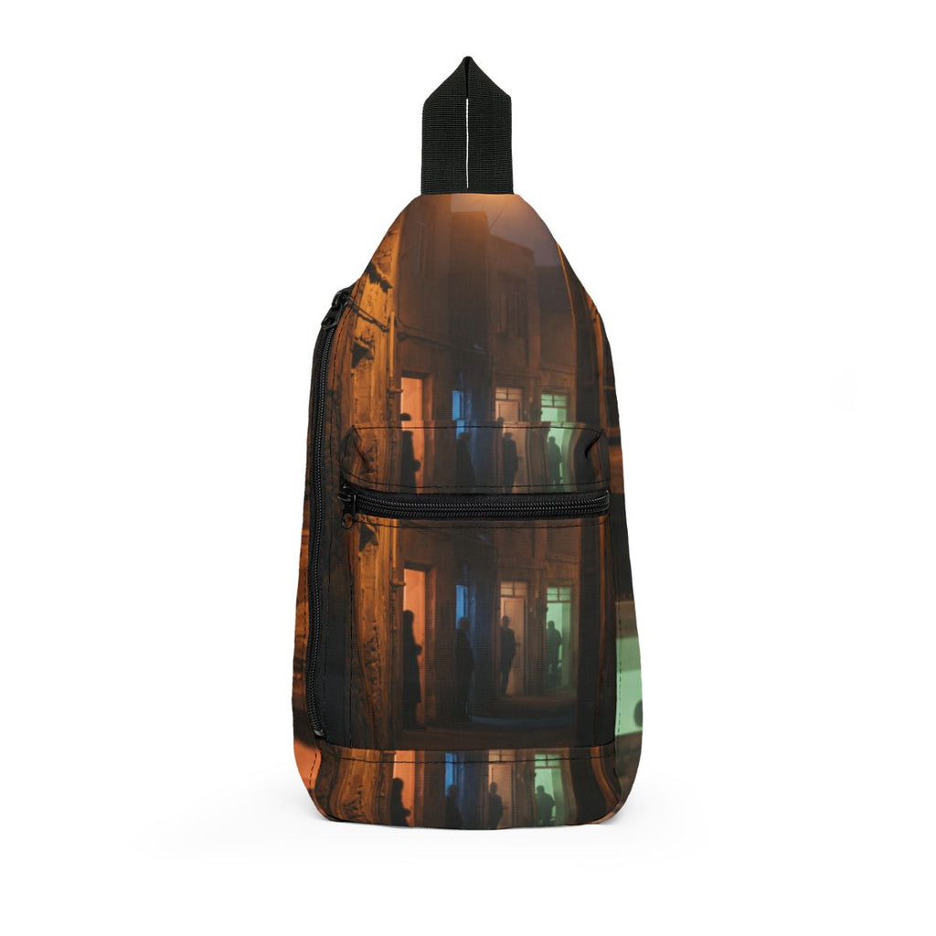 Sling Bag - Nocturnal Alleyway Misty Street Art | Echovira...