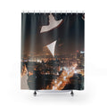 Shower Curtain - Midnight City Romance | Echovira Gallery