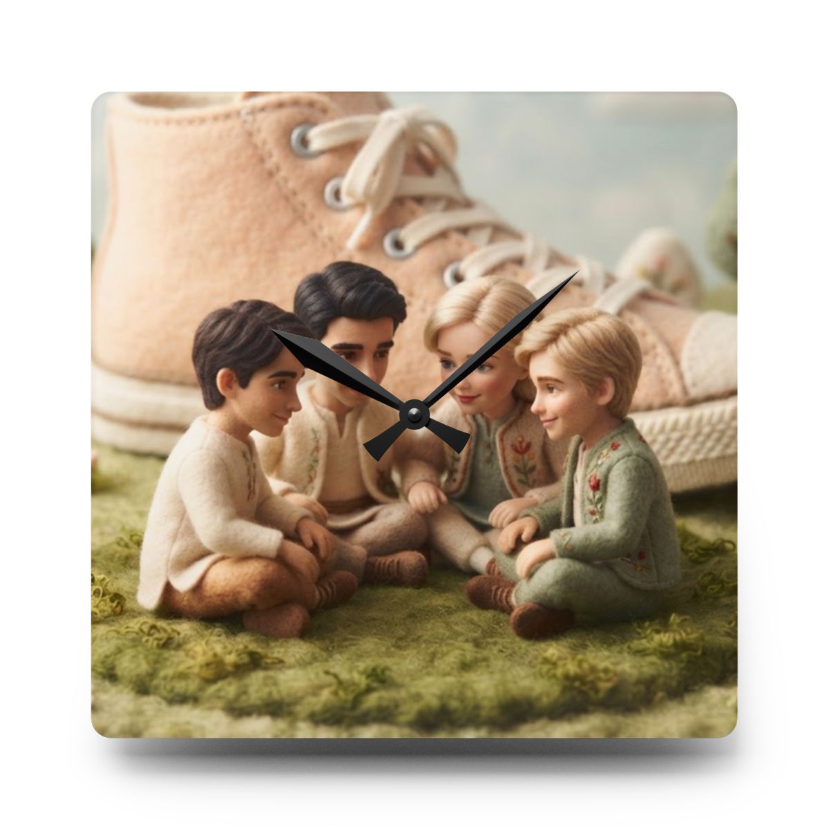 Acrylic Wall Clock - Kindness Path Time | Echovira Gallery
