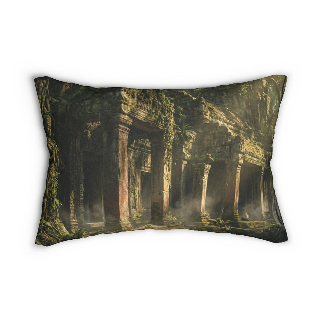 Spun Polyester Lumbar Pillow - Sacred Haven | Echovira...
