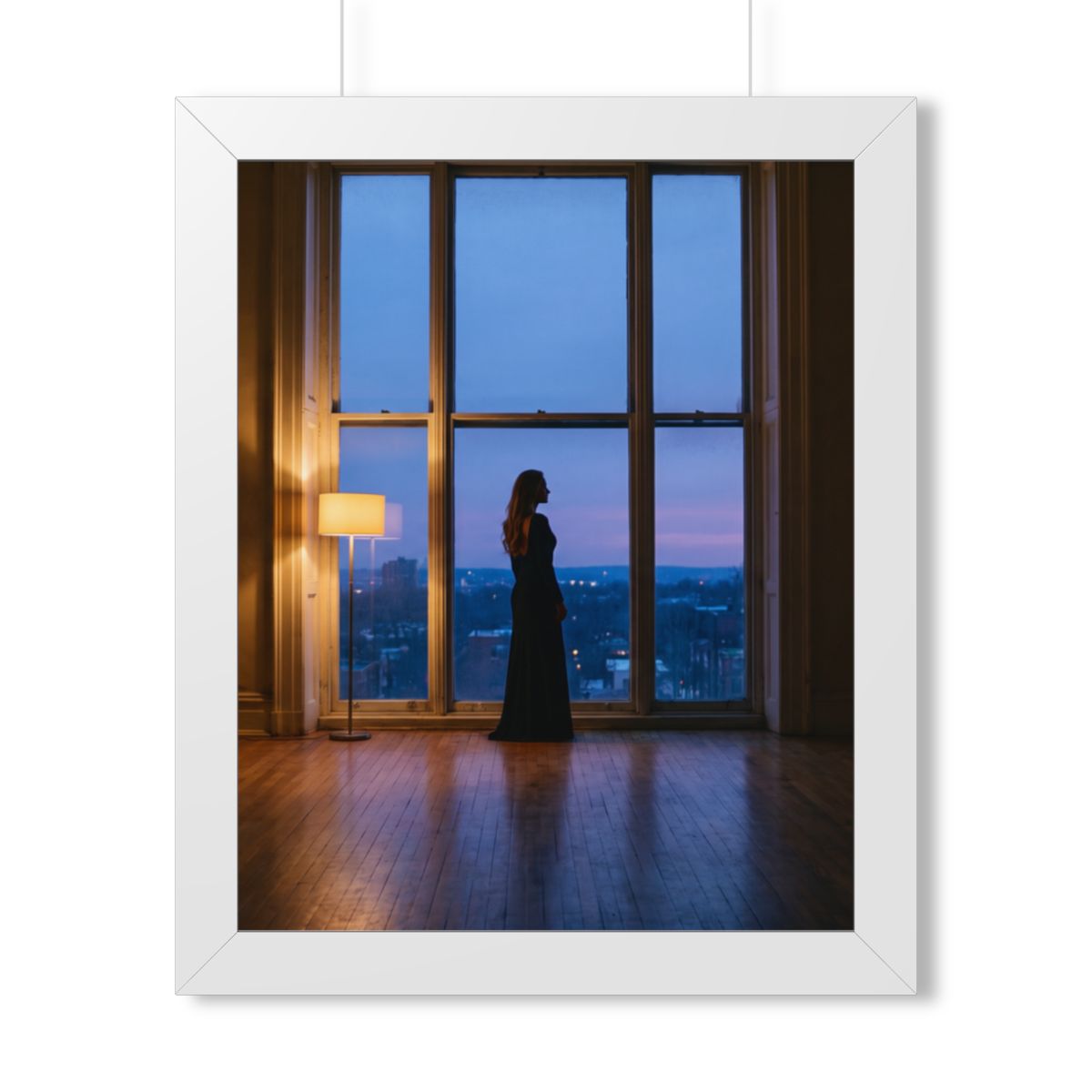 Framed Vertical Poster - Twilight Solitude — White (11×14......