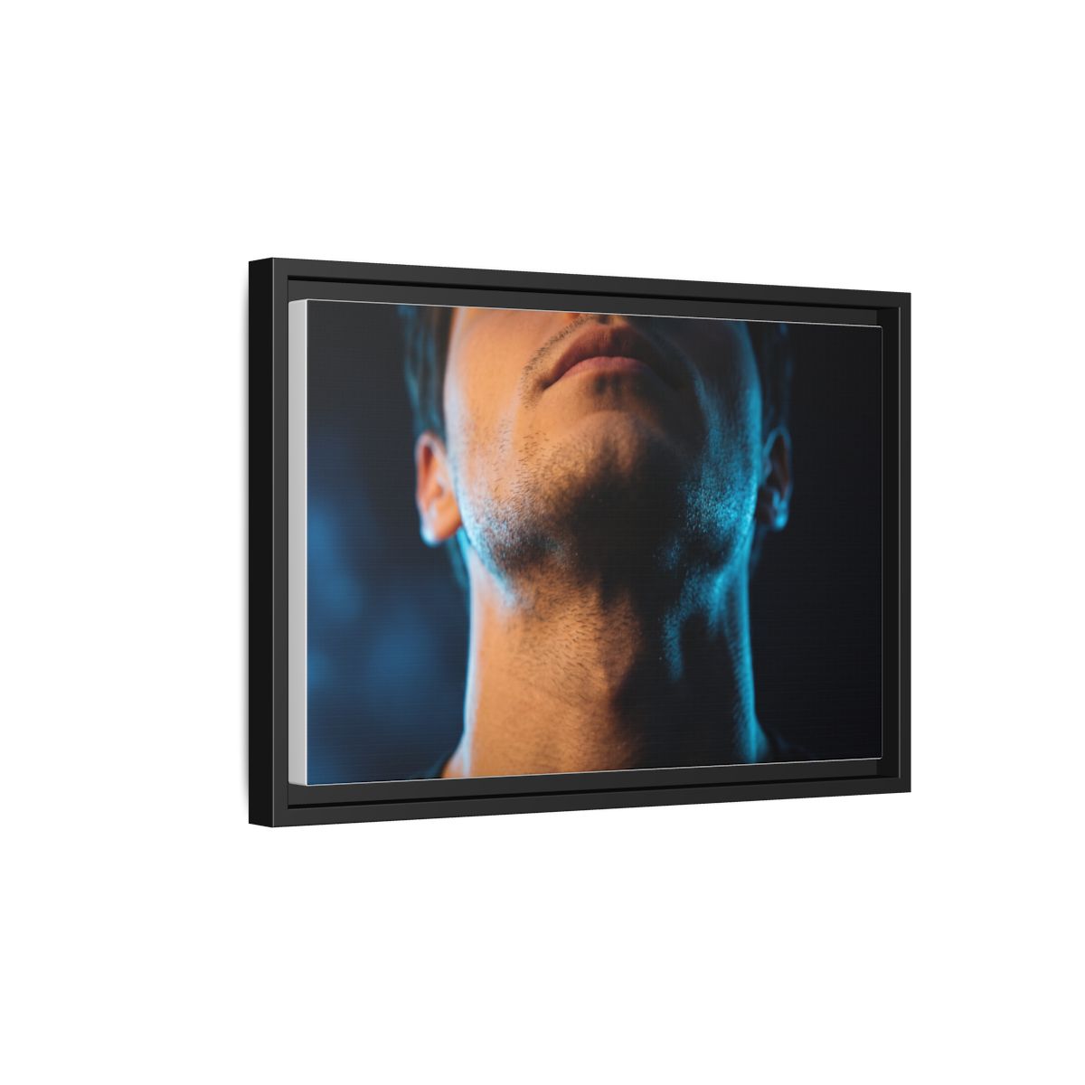 Framed Matte Canvas - Neon Pulse Core — Black / 1.25"