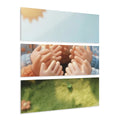 Acrylic Prints Triptych - Meadow Friends — Landscape |...
