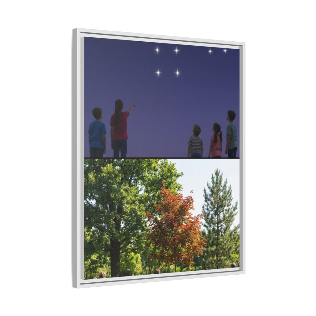 Framed Matte Canvas - Discovery — White / 1.25"