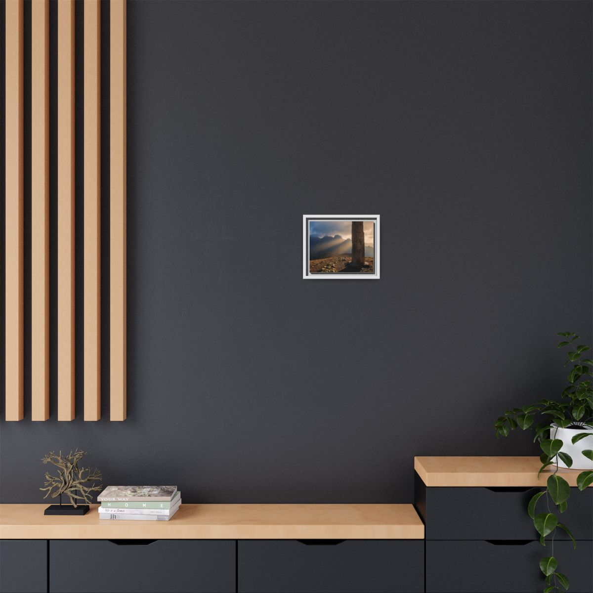 Framed Matte Canvas - Sun Peak