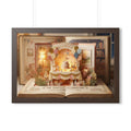 Framed Horizontal Poster - Storybook World — Walnut (14×11...