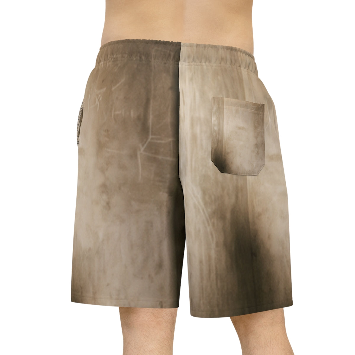 Men's Athletic Long Shorts - Shadows of the Citadel moody......