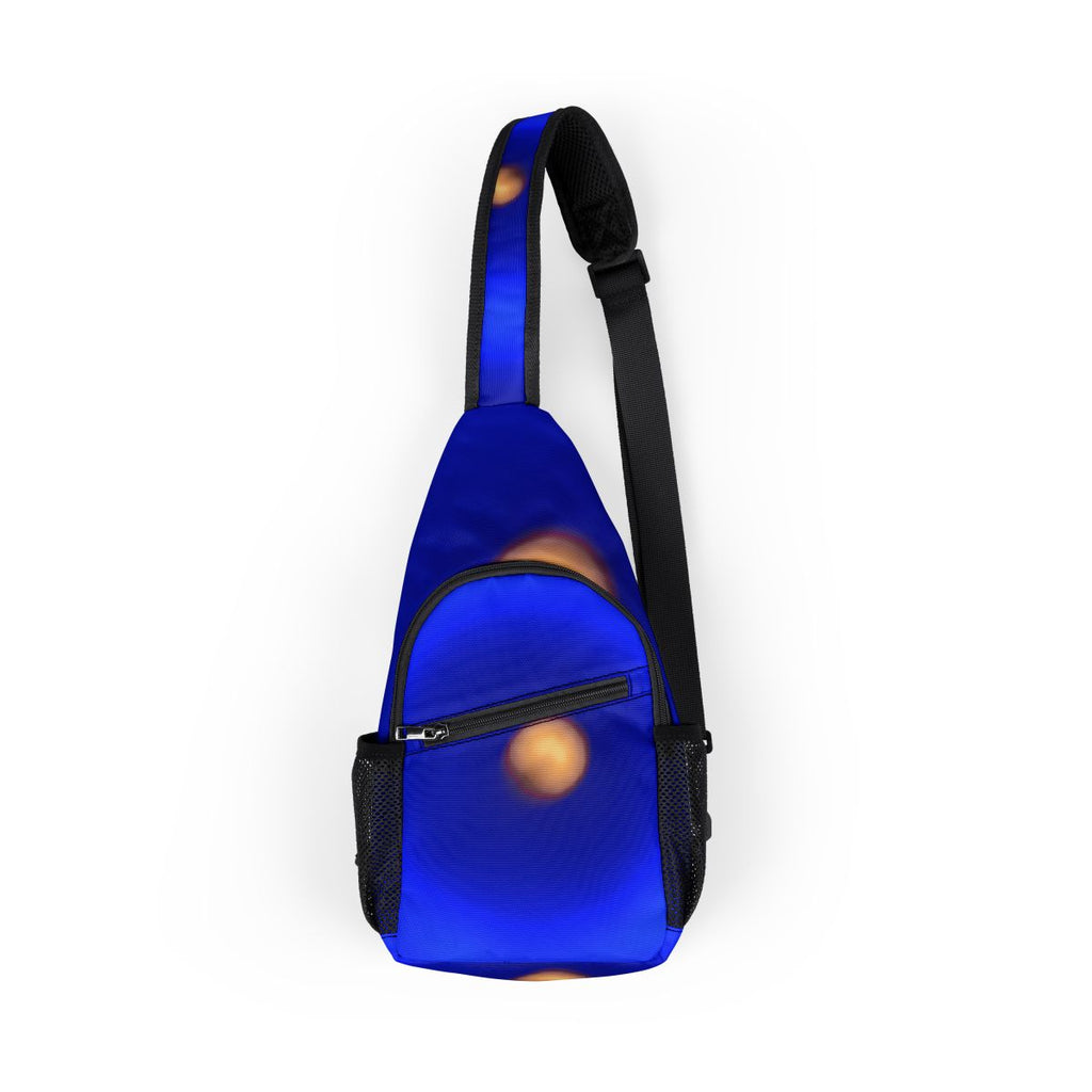 Chest Bag - Cobalt Aura Crossbody Sling | Echovira Gallery