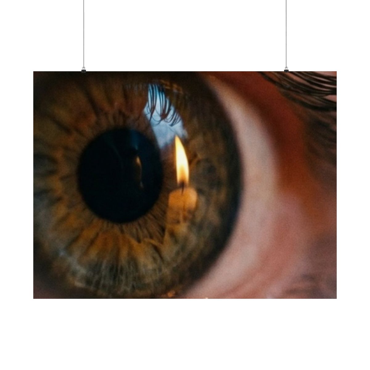 Matte Horizontal Posters - Amber Iris Reflection Fine Art......