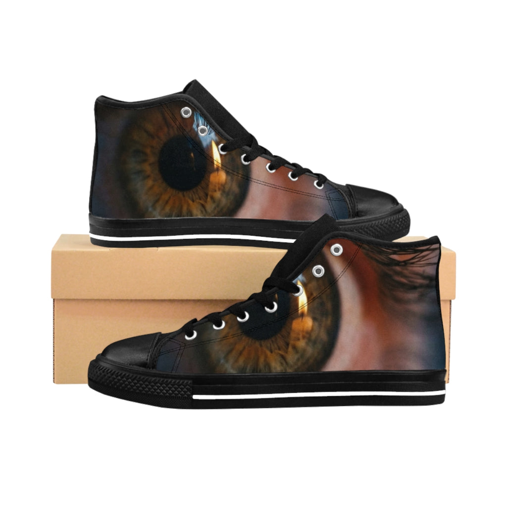 Women's Classic Sneakers - Amber Iris Reflection Fine Art......