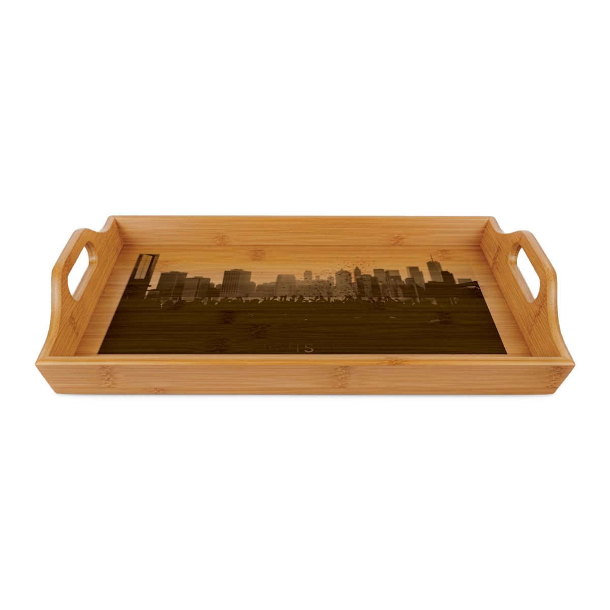 Bamboo Serving Tray - City Lights Festival | Echovira...