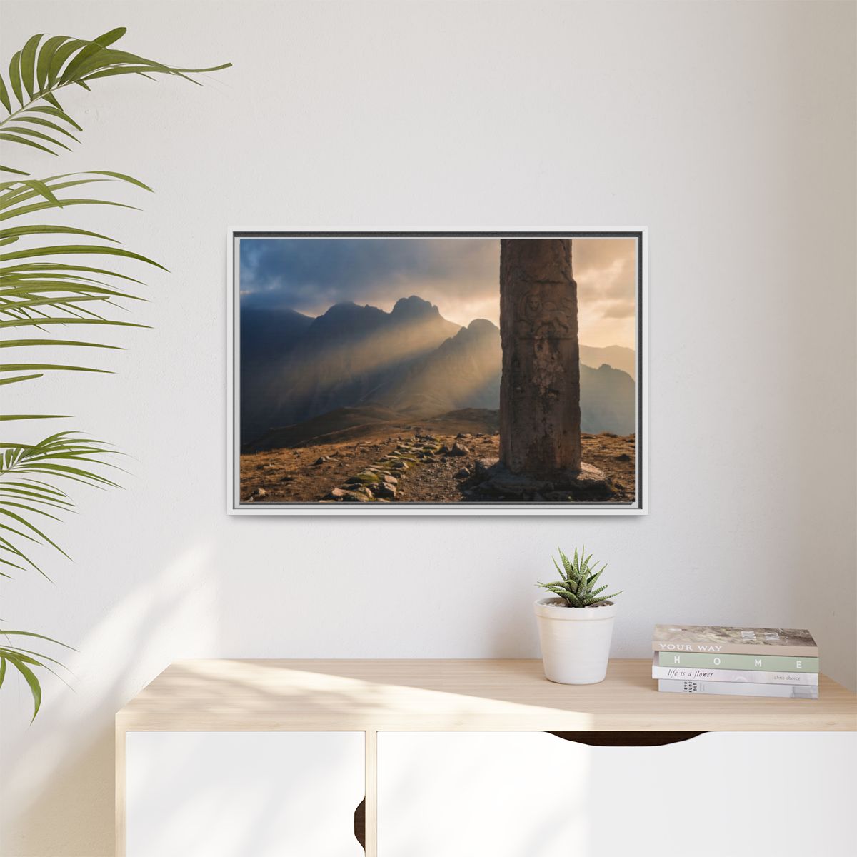 Matte Canvas, Framed - Mystic Monolith Ancient Persian... |...