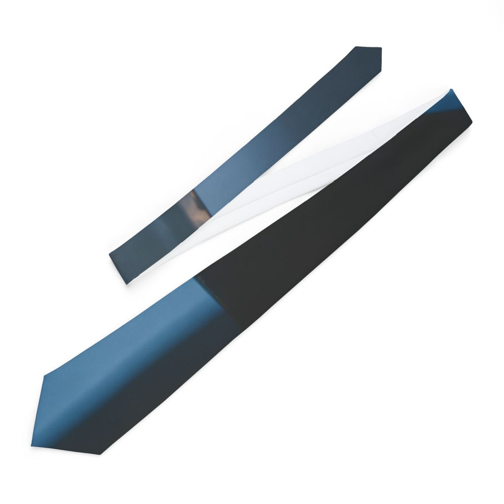 Midnight Reflections Necktie - Cinematic Silk Accent |...