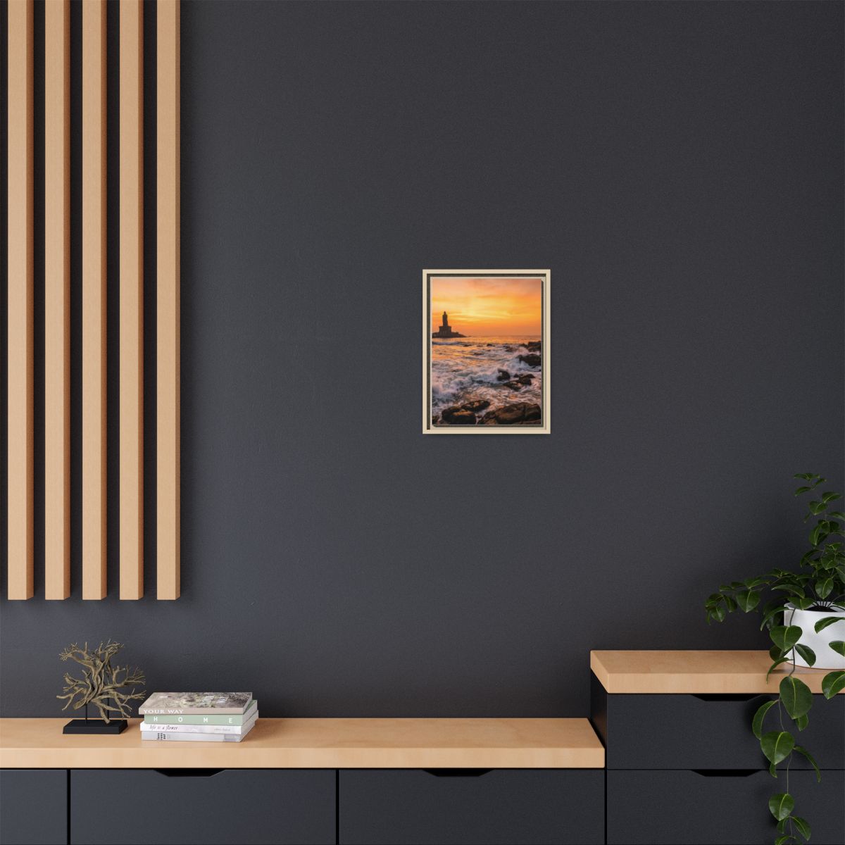 Framed Matte Canvas - Majestic Golden Coast