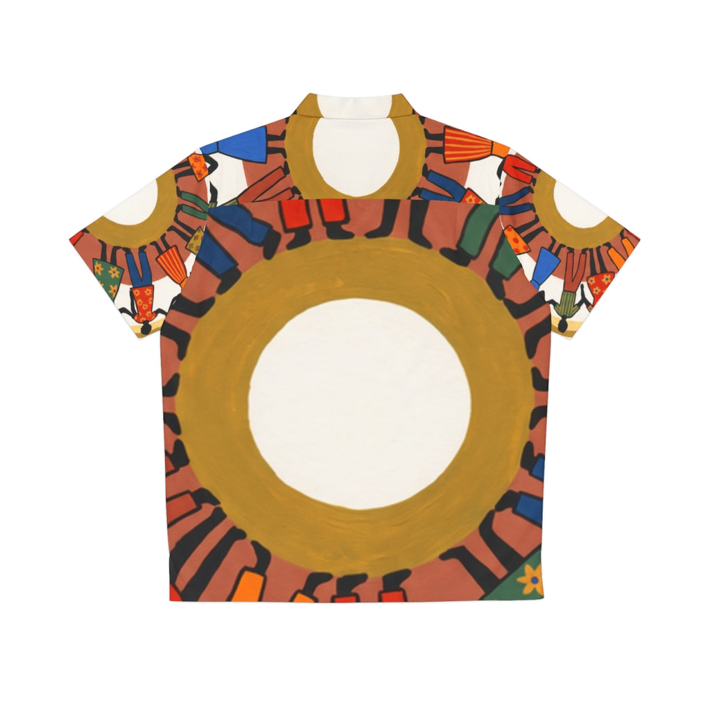 Men's Hawaiian Shirt - Unity Mandala Folk Art | Echovira...