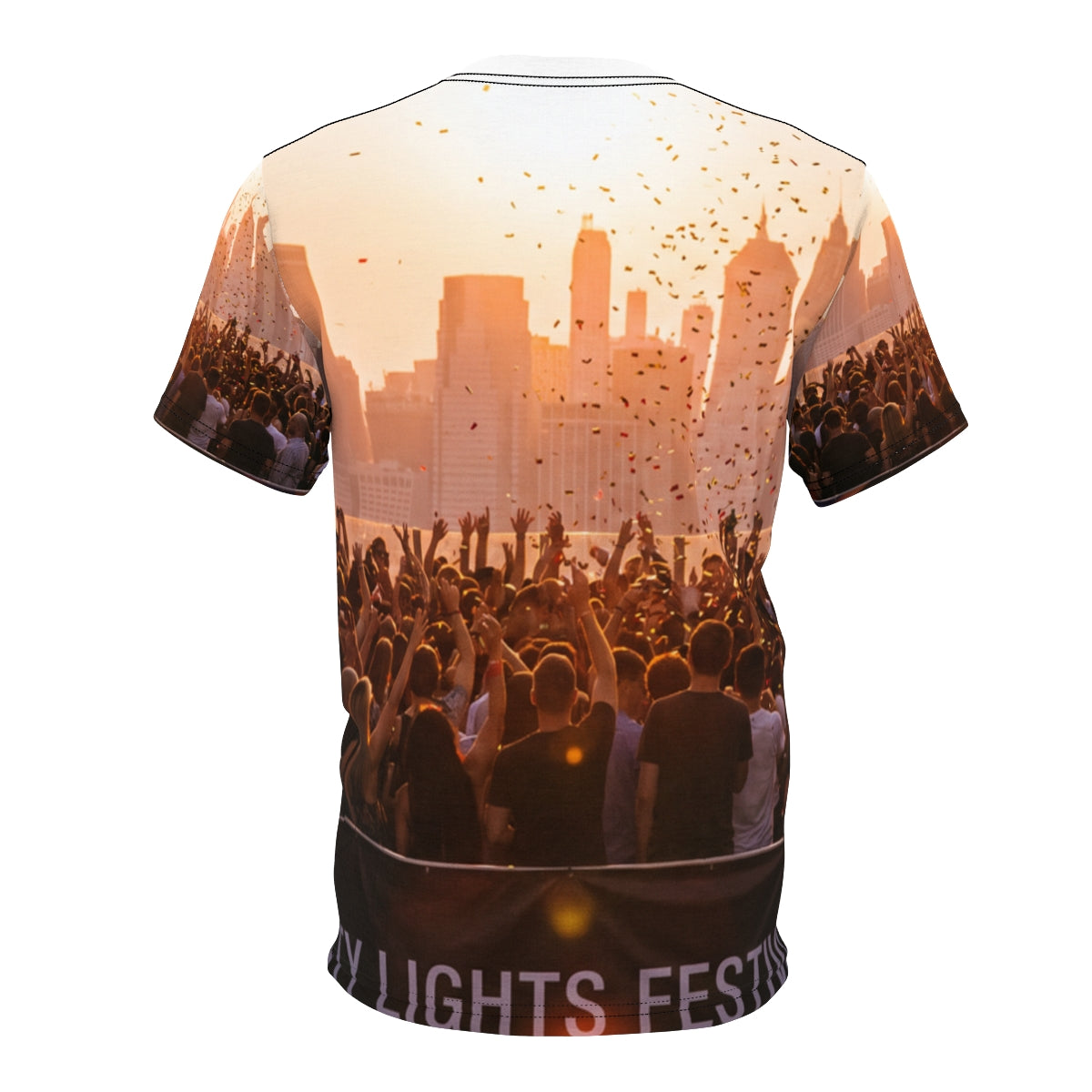 Men's Cut & Sew Tee - City Lights | Echovira Gallery