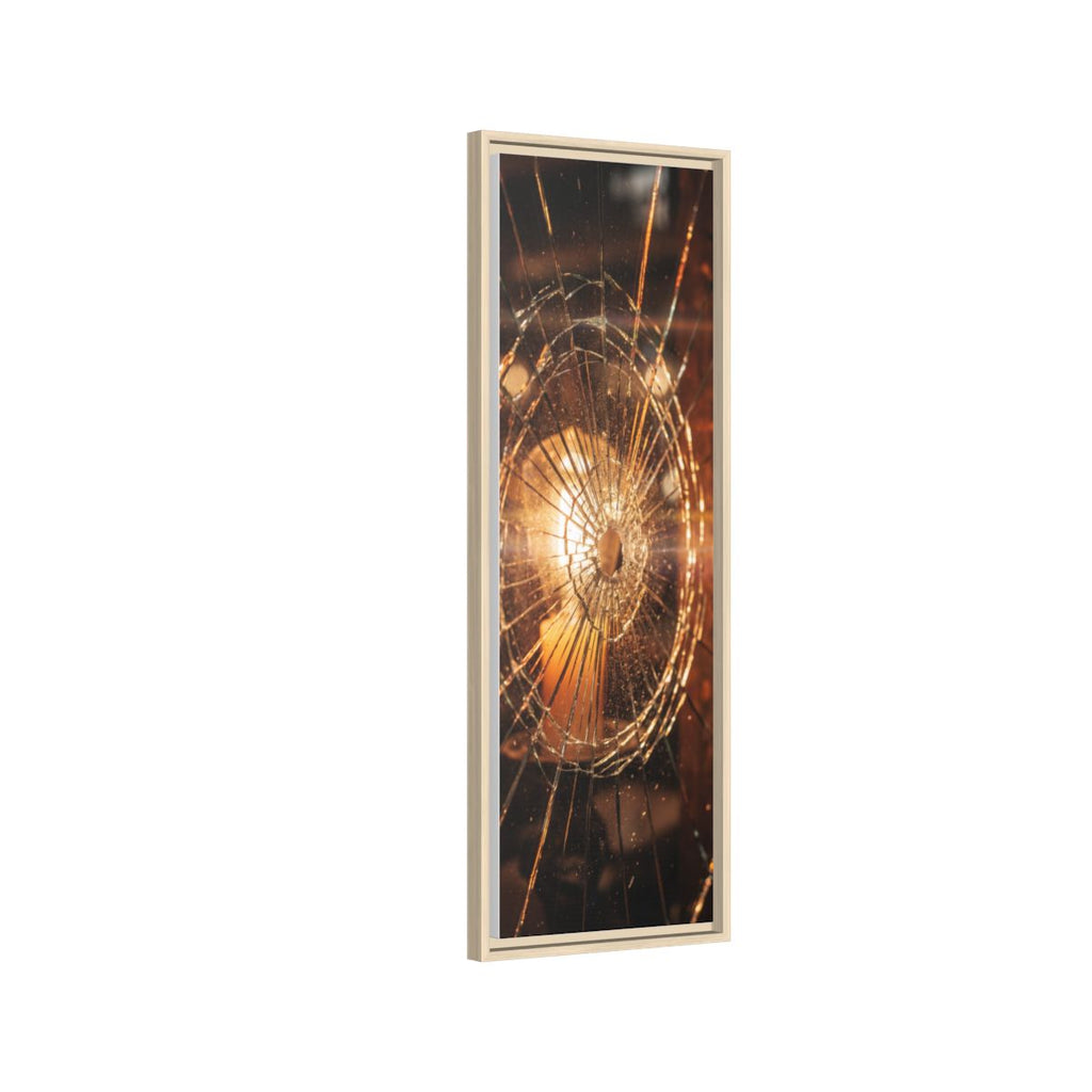 Framed Matte Canvas - Shattered Glass