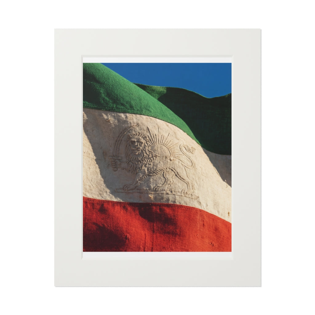 Fine Art Print - Persian Lion Flag — Portrait