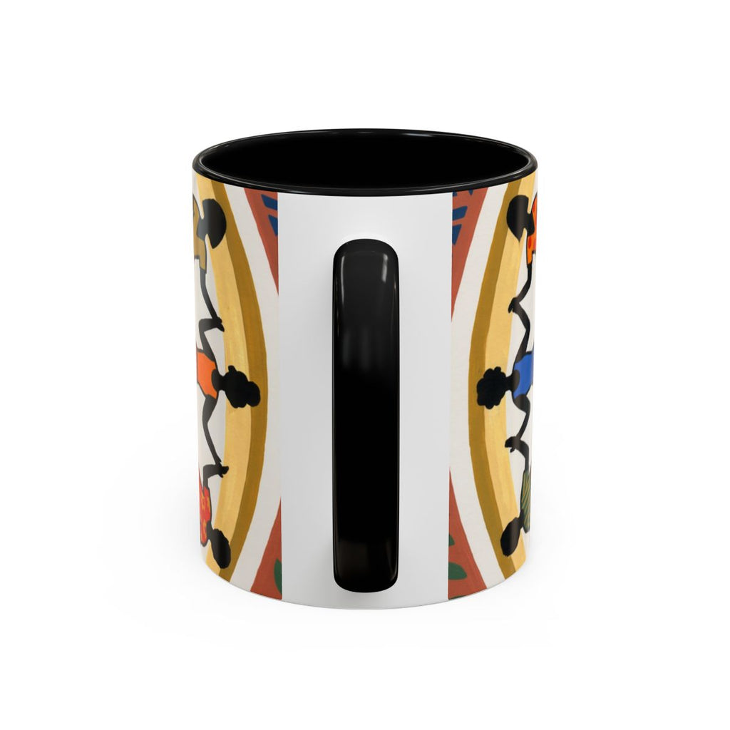 Accent Coffee Mug - Unity Mandala Folk Art | Echovira...