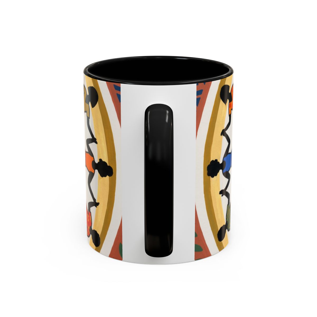 Accent Coffee Mug - Unity Mandala Folk Art | Echovira...
