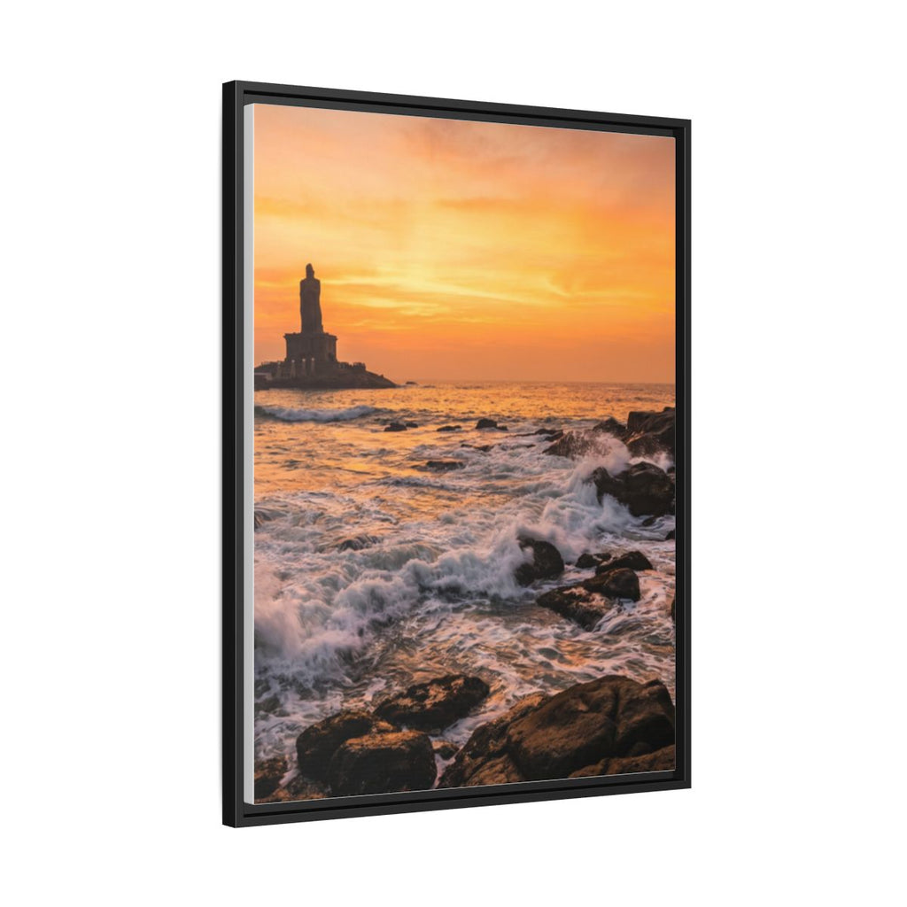 Framed Matte Canvas - Majestic Golden Coast