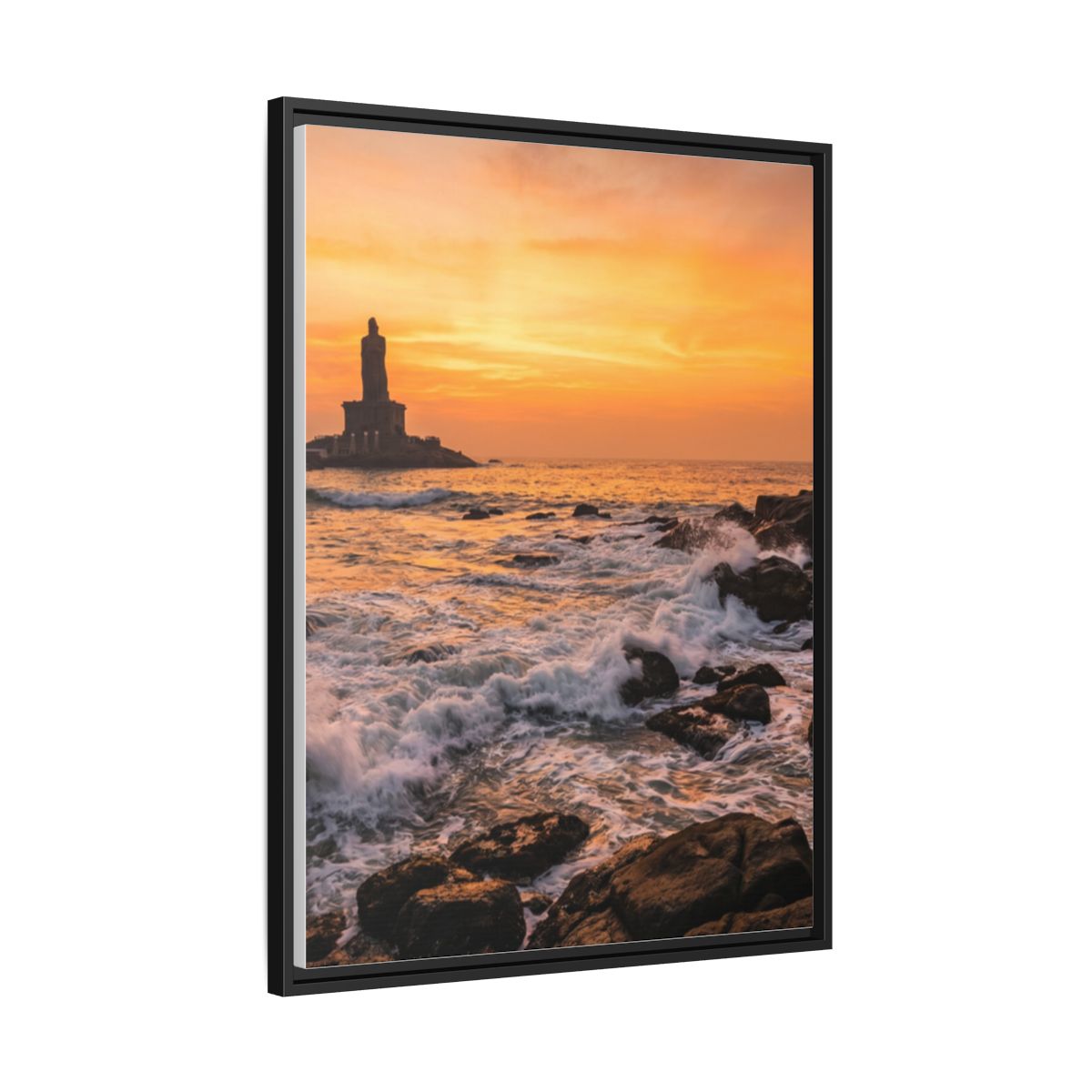 Framed Matte Canvas - Majestic Golden Coast