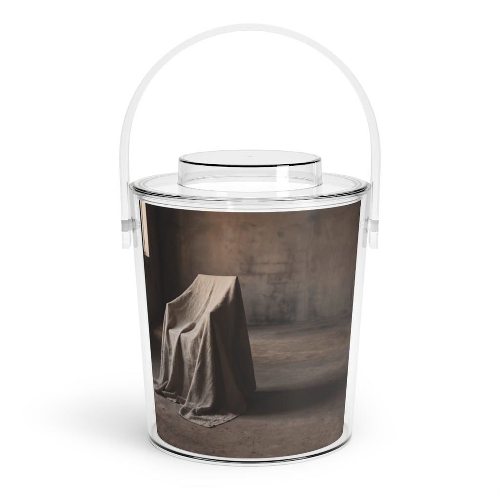 Ice Bucket with Tongs - Brutalist Chill
