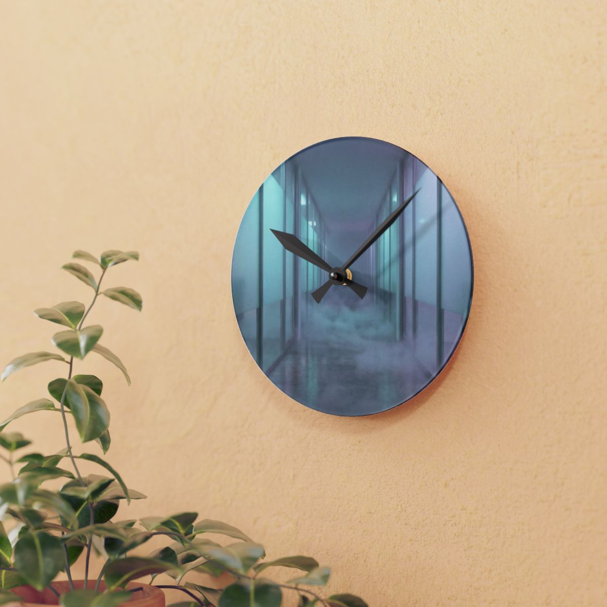 Acrylic Wall Clock - Liminal Dreamscape | Echovira Gallery