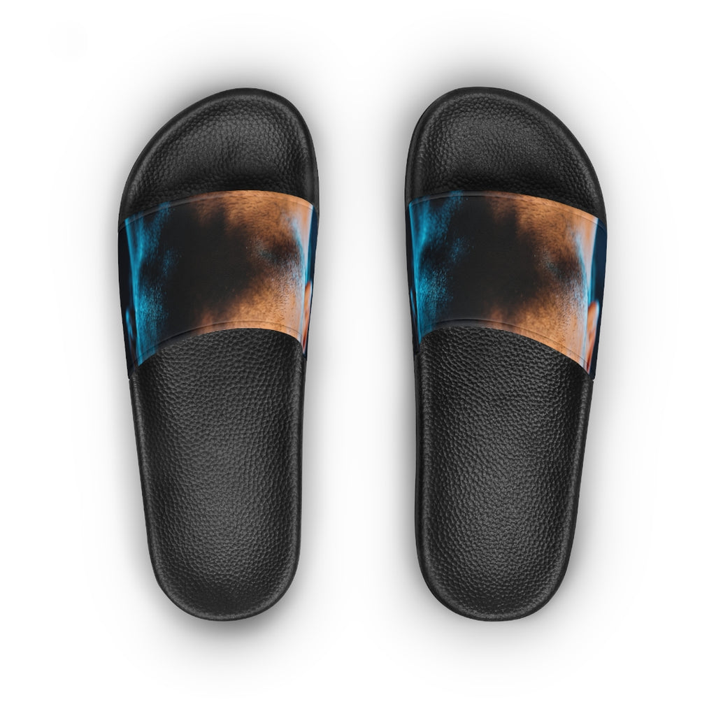Women's Slide Sandals - Neon Horizon Portrait | Echovira...