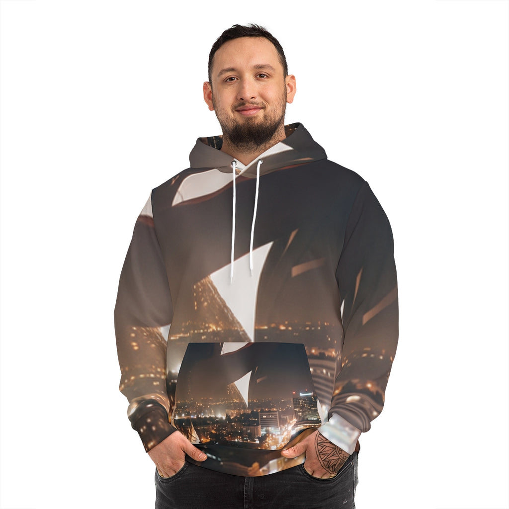 Men's Fashion Hoodie - Midnight City Silhouette | Echovira...