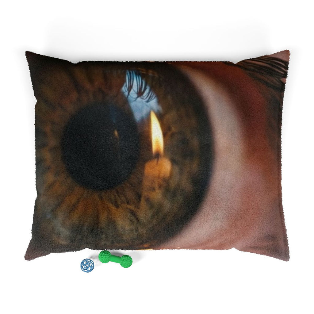 Pet Bed - Amber Iris Reflection Fine Art Print | Echovira...