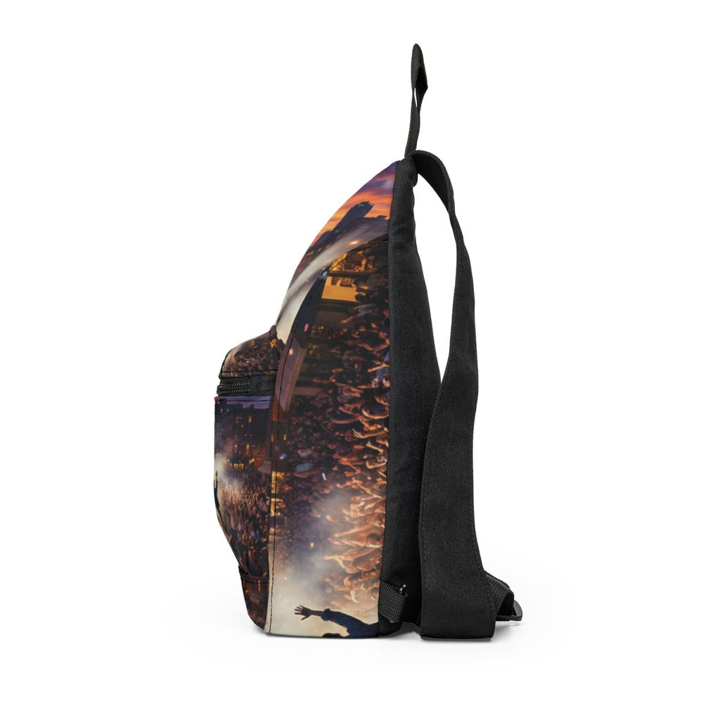 Sling Bag - Golden Hour Concert Stage Poster Art | Echovira...