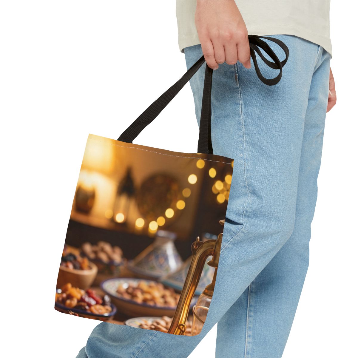 Tote Bag - Amber Mediterranean Feast | Echovira Gallery
