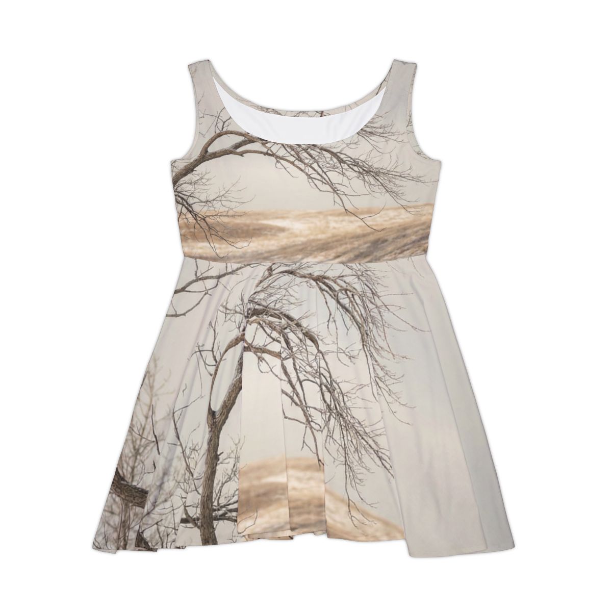 Women's Skater Dress - Winter Branch Solitude Landscape |...