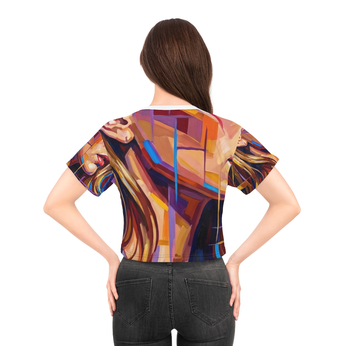 Crop Tee - Shattered Elegance | Echovira Gallery