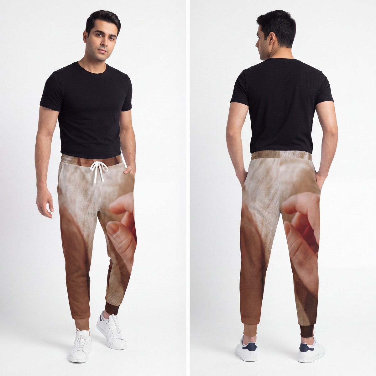 Men's Athletic Joggers - Cozy Cream Joggers | Echovira...